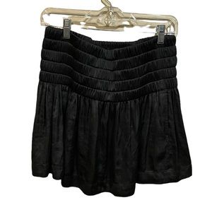 Aritzia Wilfred Super High Waist Black Flowy Skirt
